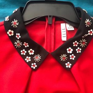 Elle Dresses - ELLE Never worn red belted sheath dress Elle Dresses - ELLE Never worn red belted sheath dress